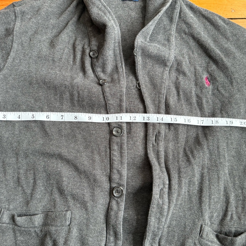 Polo Ralph Lauren Men's Charcoal Cardigan - Picture 6 of 7